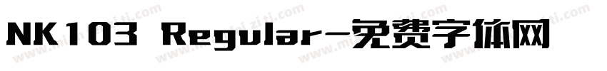 NK103 Regular字体转换